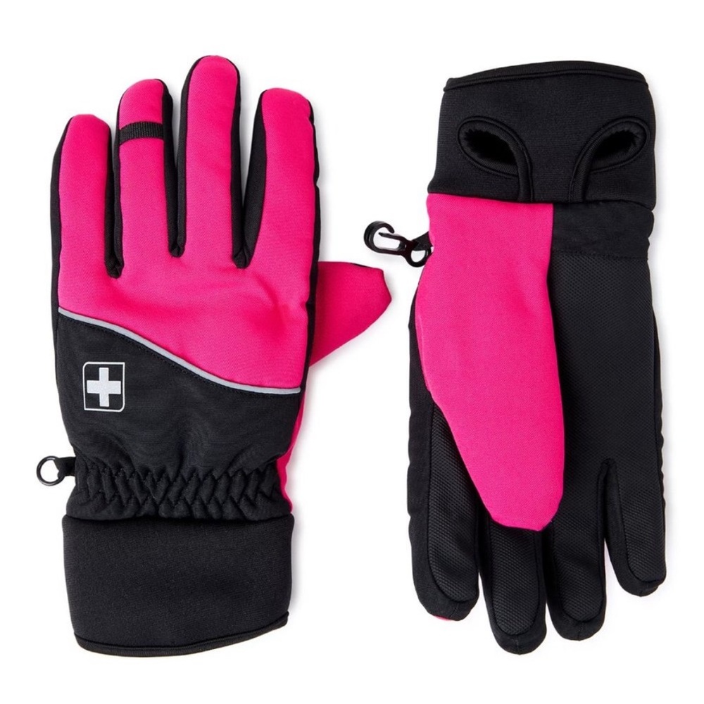 Swiss Tech Insulation/Waterproof Hybrid Ski Gloves 3M Thinsulate Finger Holes